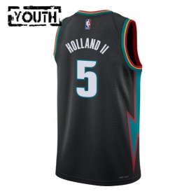 Dres Detroit Pistons Ron Holland II Nike 2025-26 City Edition Crno Swingman - Dječji